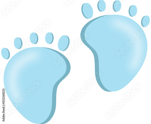 foot print gender reveal newborn element