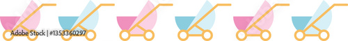 line baby stroller gender reveal newborn element