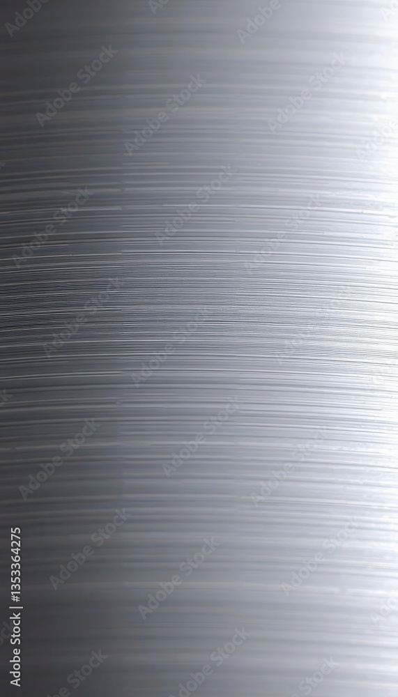 Close-up of brushed silver, showing fine metallic lines and subtle highlights, grain, brushed silver texture, material Close-up of brushed silver, showing fine metallic lines and subtle highlights, grain, brushed silver texture, material