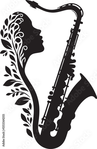 Saxophone Player Silhouette Bundle | Jazz Musician Clipart & Musical Instrument Art