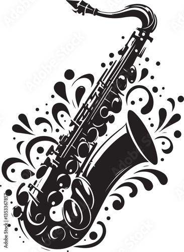 Saxophone Player Silhouette Bundle | Jazz Musician Clipart & Musical Instrument Art