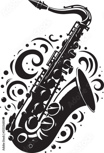 Saxophone Player Silhouette Bundle | Jazz Musician Clipart & Musical Instrument Art
