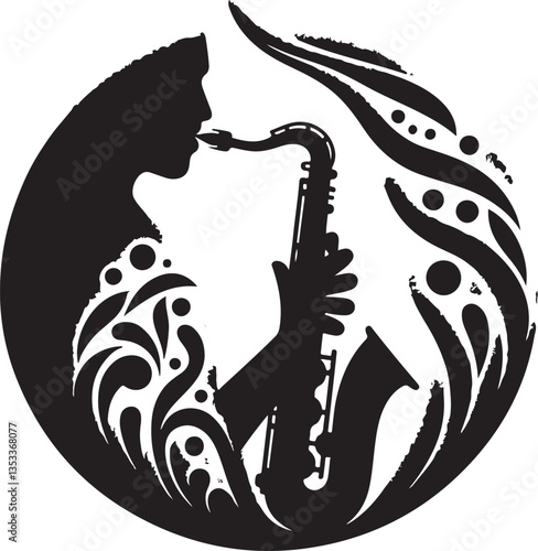 Saxophone Player Silhouette Bundle | Jazz Musician Clipart & Musical Instrument Art