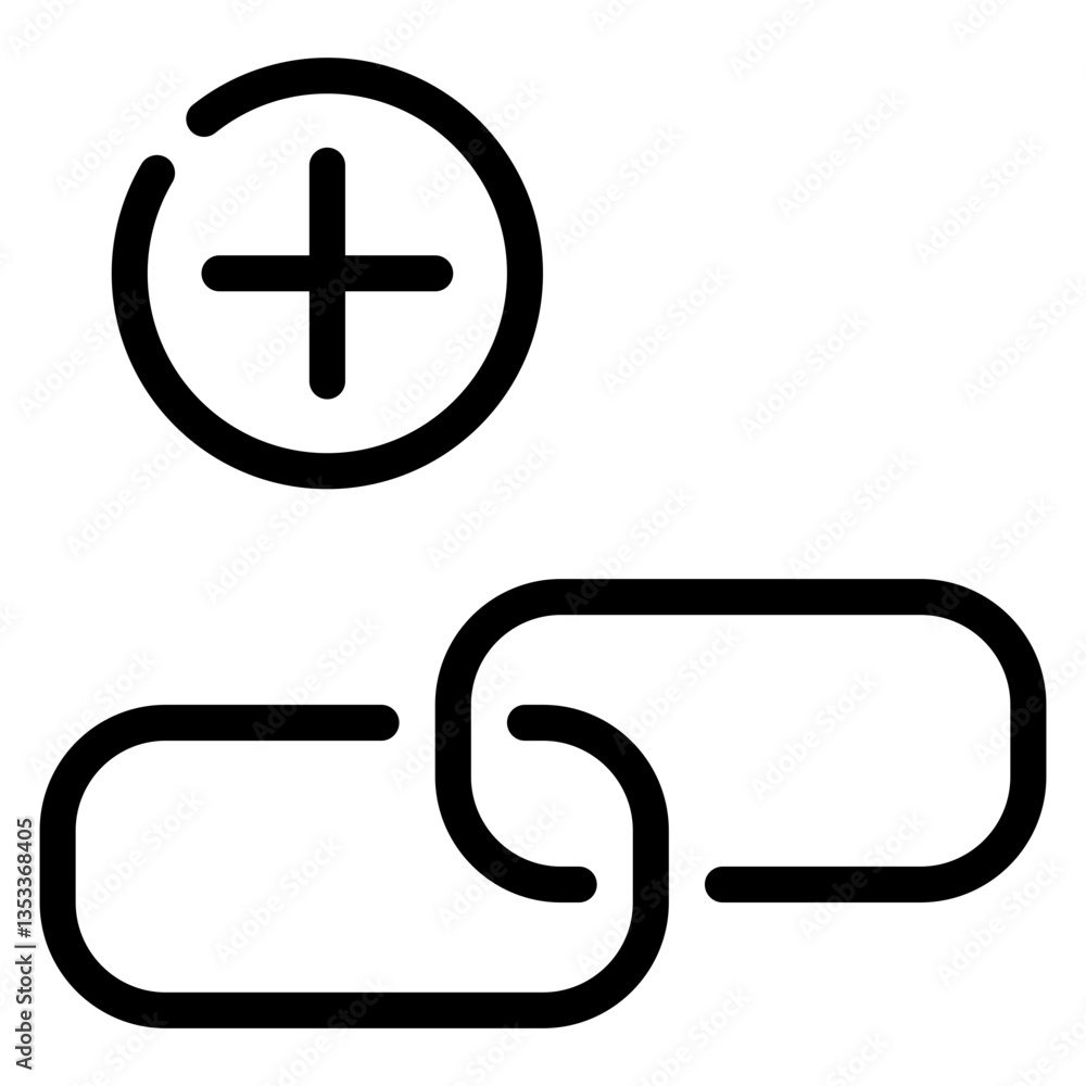 new link line icon new link line icon