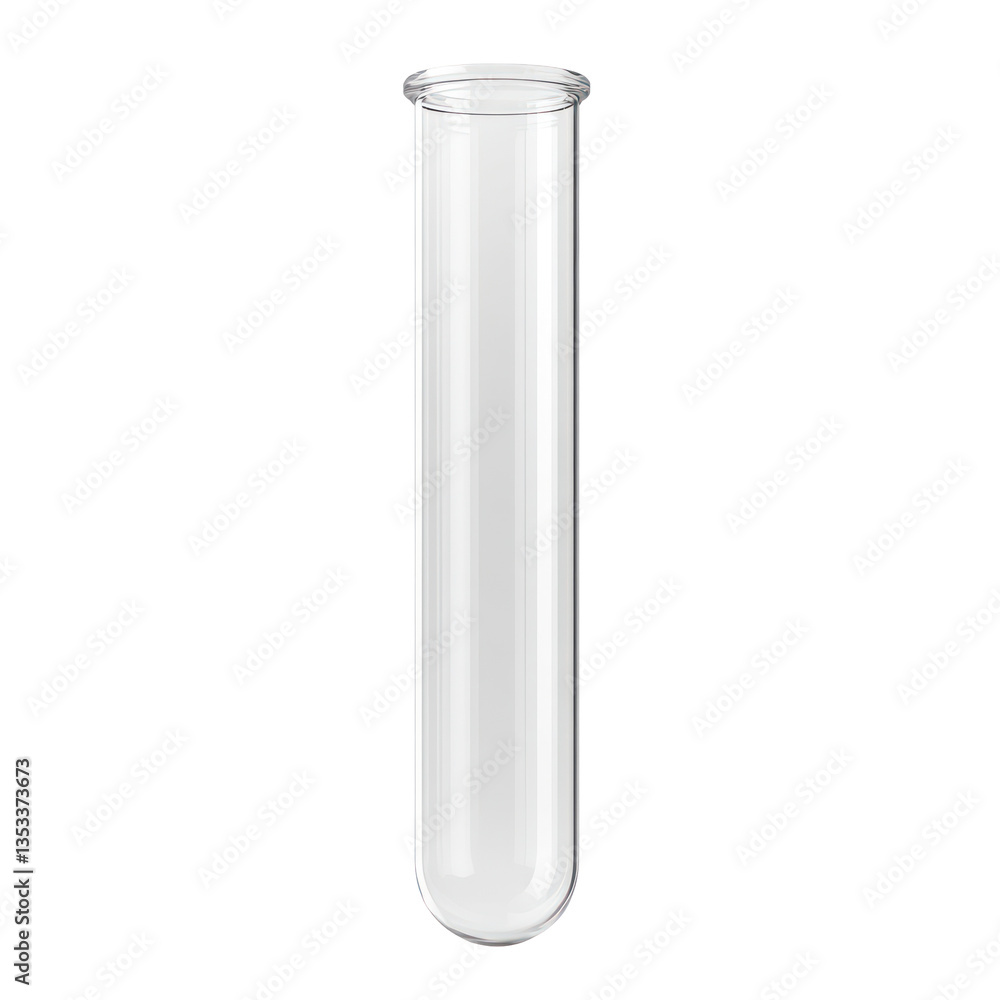 empty glass test tube isolated on white or transparent background empty glass test tube isolated on white or transparent background