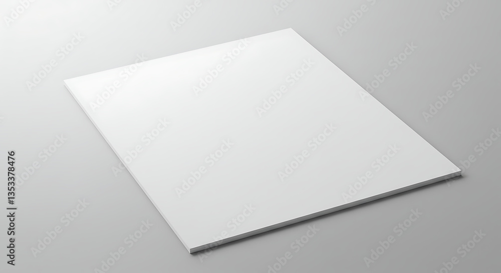 Blank White Brochure Mockup Clean Design Template for Presentation Blank White Brochure Mockup Clean Design Template for Presentation