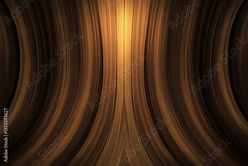 Abstract brown and golden curved lines background for creative designs and presentations