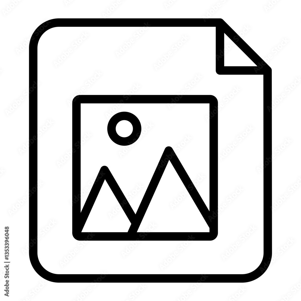 6222-Picture File Vector Line Icon Design 6222-Picture File Vector Line Icon Design