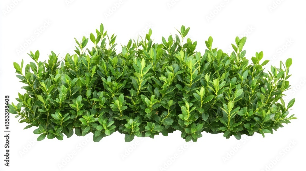 Lush green hedge displaying vibrant foliage, enhancing a serene garden landscape, perfect for landscaping projects Lush green hedge displaying vibrant foliage, enhancing a serene garden landscape, perfect for landscaping projects