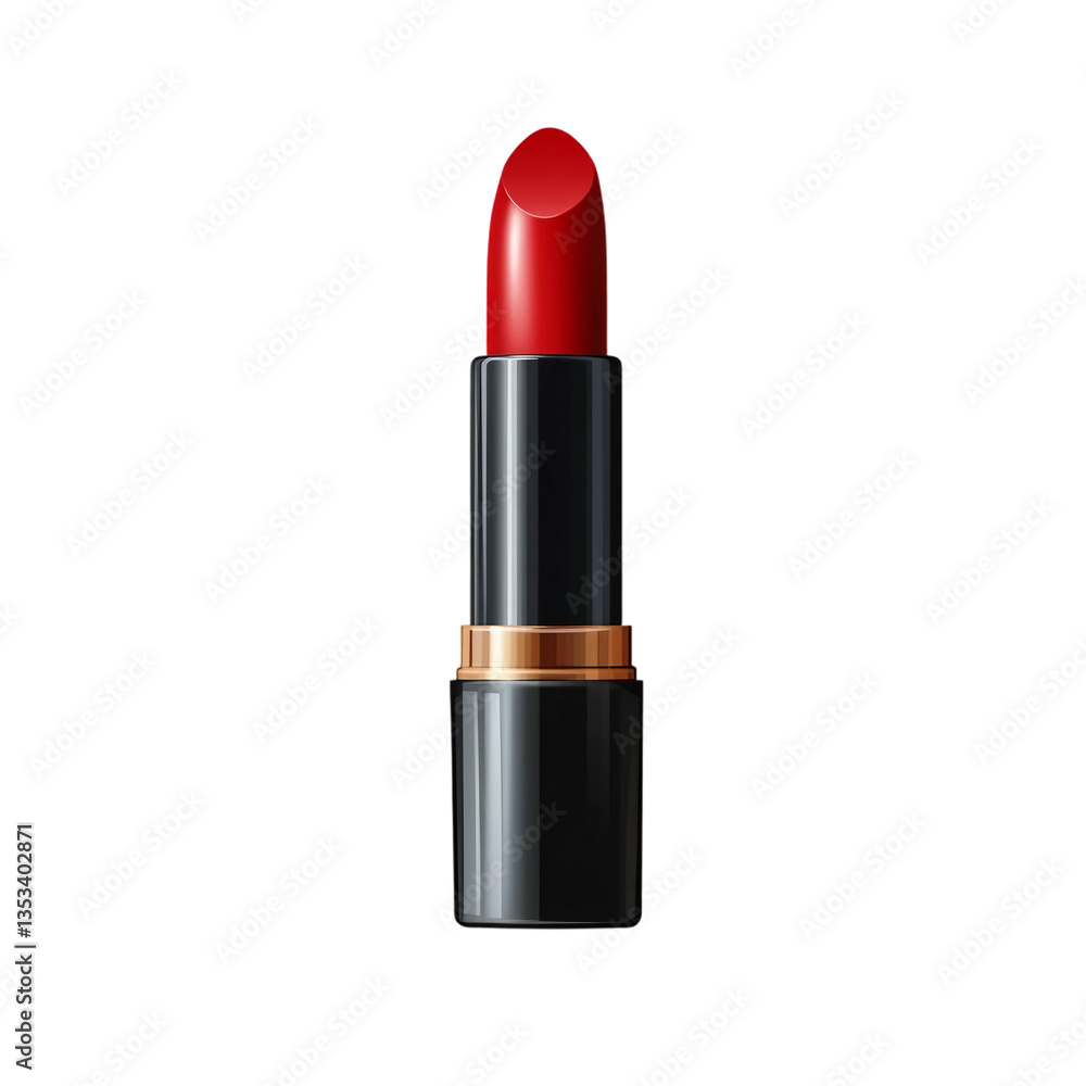 Red lipstick isolated on transparent background Red lipstick isolated on transparent background