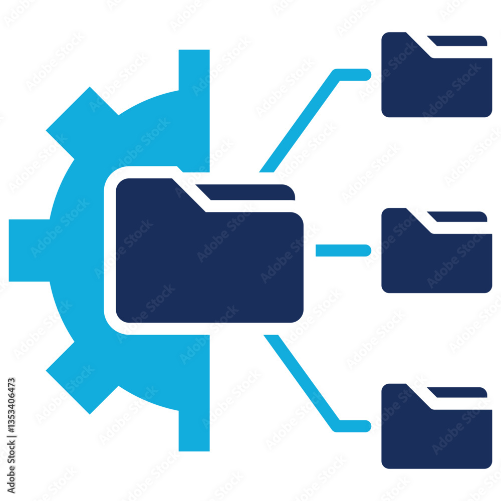 Obraz premium File Management Icon