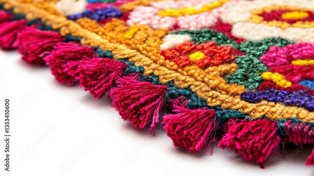 Vibrant Carpet Cleaning Brush with Intricate Patterns Vibrant Carpet Cleaning Brush with Intricate Patterns