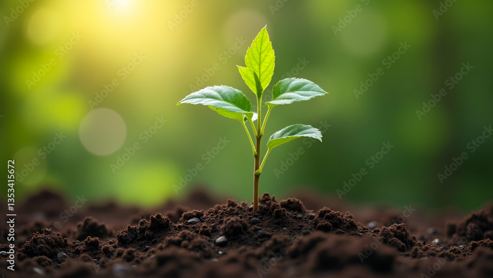 Young tree planted in fertile garden soil showcasing growth and natural beauty. concept as Young tree planted in fertile garden soil showcasing growth and natural beauty. in Photo Stock Concept and Young tree planted in fertile garden soil showcasing growth and natural beauty. concept as Young tree planted in fertile garden soil showcasing growth and natural beauty. in Photo Stock Concept and