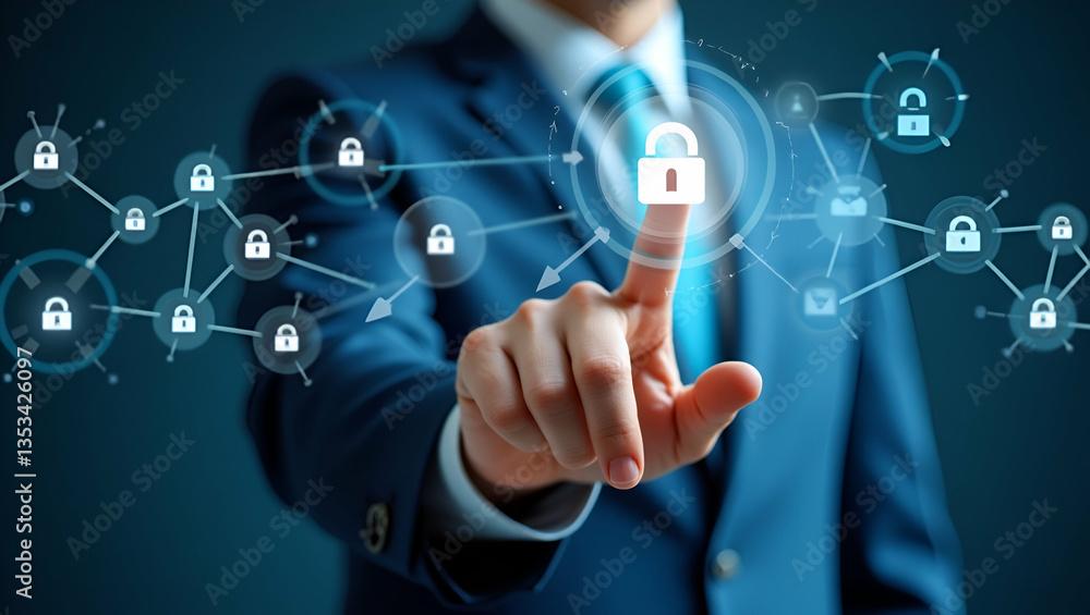 Streamline Your Document Management with Business Hand Clicks: Optimize Online Database File Sharing & Secure Record Keeping for Enhanced Collaboration - Photo Stock Concept with Left Space Streamline Your Document Management with Business Hand Clicks: Optimize Online Database File Sharing & Secure Record Keeping for Enhanced Collaboration - Photo Stock Concept with Left Space