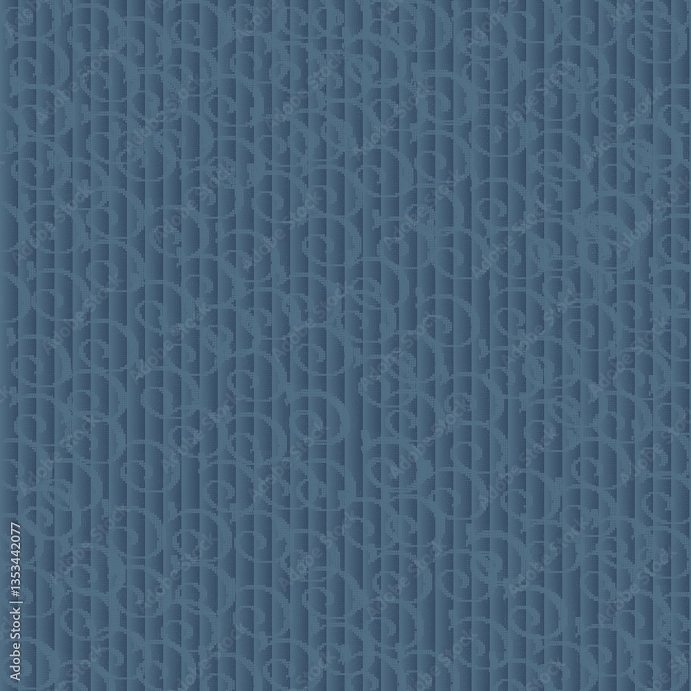 Floral ornament with swirl pattern, seamless paper fabric Floral ornament with swirl pattern, seamless paper fabric