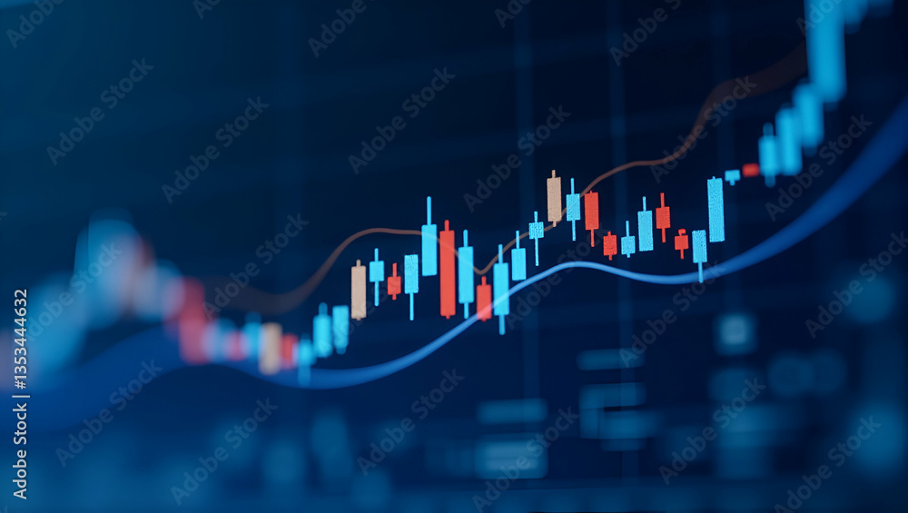 Flat Investment chart for stock market showing business candle chart with bullish trends on a blue background including trading schedule in vector EPS 10 format concept as Investment chart for stock m Flat Investment chart for stock market showing business candle chart with bullish trends on a blue background including trading schedule in vector EPS 10 format concept as Investment chart for stock m
