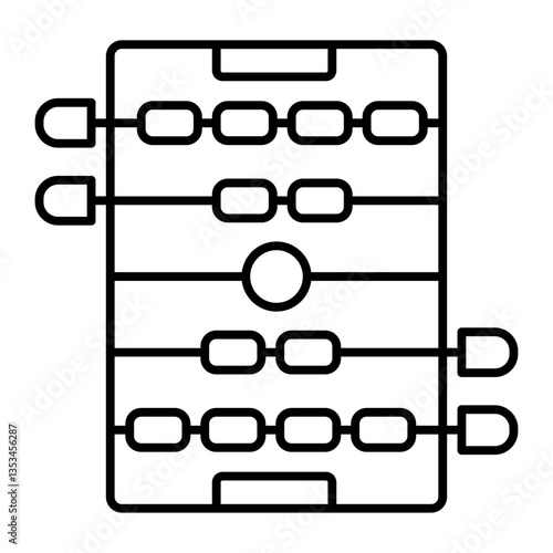 Table Football outline icon