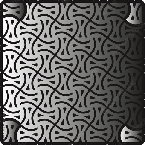 Metal pattern. Abstract metallic background. Wallpaper with repeat pattern.