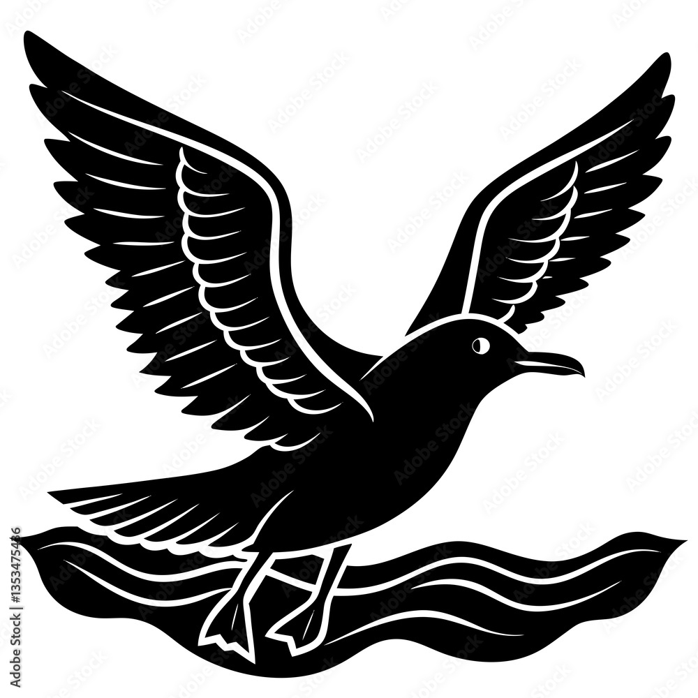 Fototapeta premium Seagull Silhouette