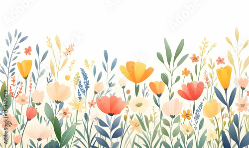 Wallpaper Mural Colorful Spring Flowers Infographic for Clean Seasonal Payrolls Torontodigital.ca