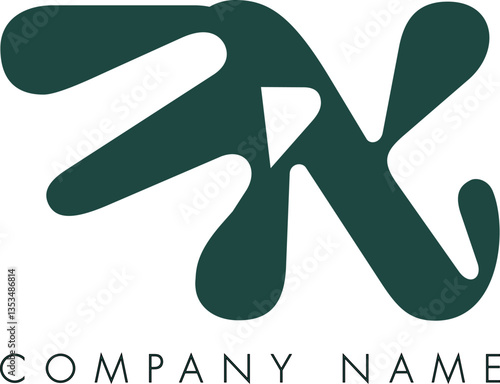 Creative Abstract Initial Letter FX Logo Design