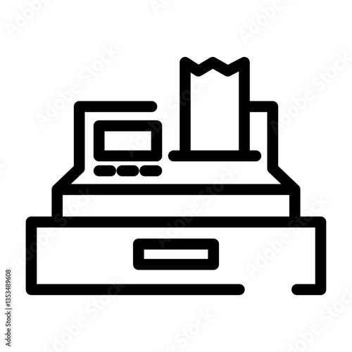 Cashier machine icon