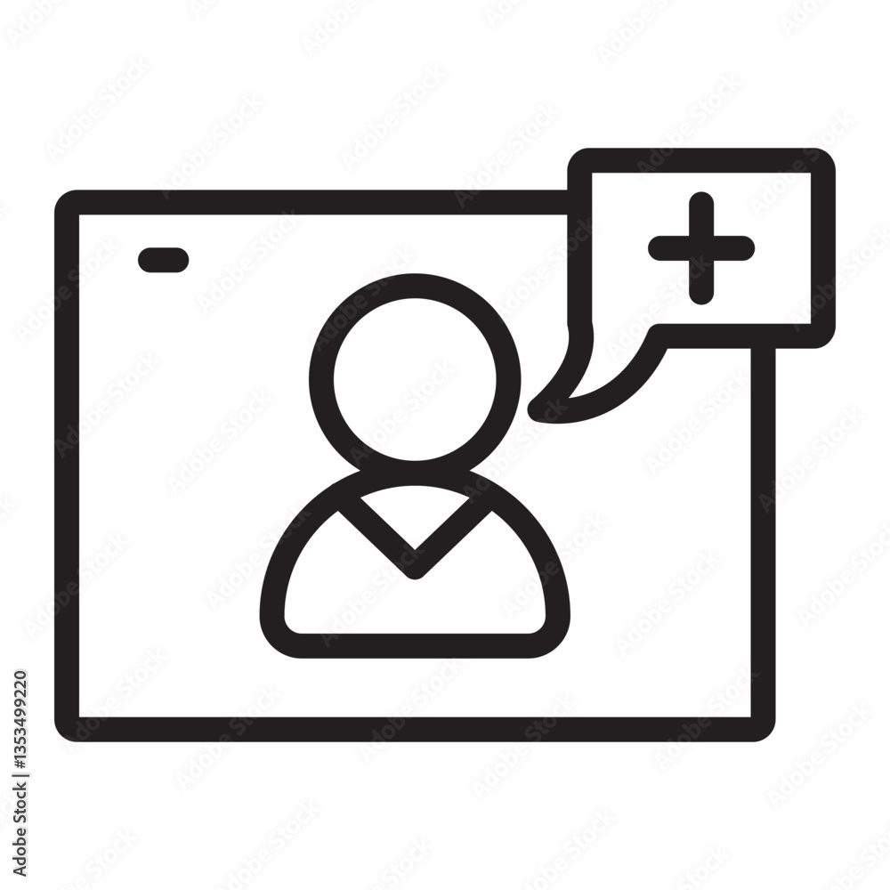 Doctor Consultation Vector Line Icon Design Doctor Consultation Vector Line Icon Design