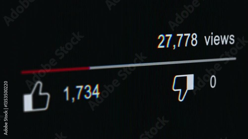 Social Media Counter Animations. Views, comment, likes, and new followers Counter Animations. Black