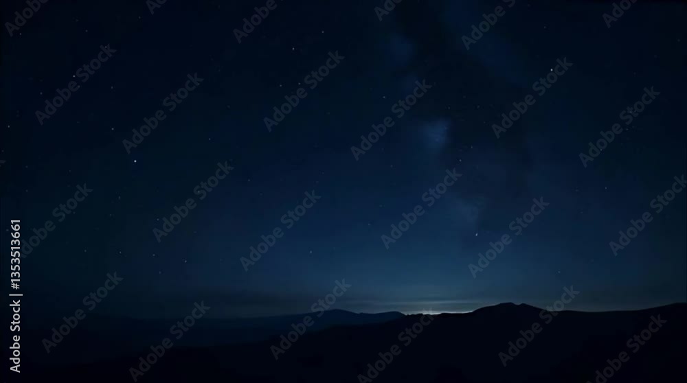 Looping Starry Night Sky | Fly-Over Animation with Horizon View Looping Starry Night Sky | Fly-Over Animation with Horizon View