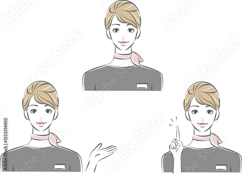 かわいい美容部員のお姉さん