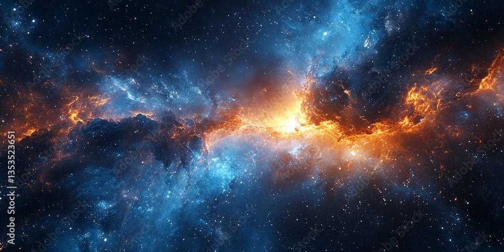 Celestial Symphony, An Exploration of Cosmic Dust and Vibrant Nebulae Celestial Symphony, An Exploration of Cosmic Dust and Vibrant Nebulae