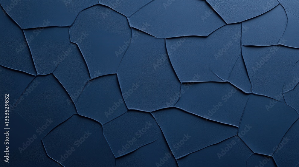 A textured dark blue surface featuring a pattern of irregular, cracked shapes. A textured dark blue surface featuring a pattern of irregular, cracked shapes.
