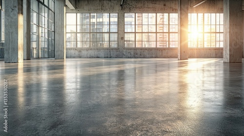 Wallpaper Mural Distressed concrete flooring in an urban loft apartment Torontodigital.ca