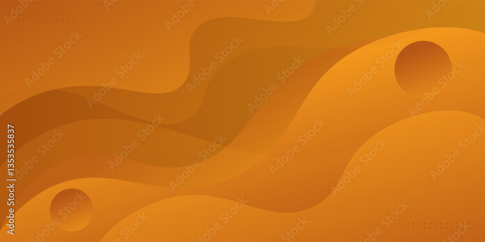Dark orange geometric business banner design. Creative banner design with wave shape. Simple horizontal banner. Vector Eps10 Dark orange geometric business banner design. Creative banner design with wave shape. Simple horizontal banner. Vector Eps10