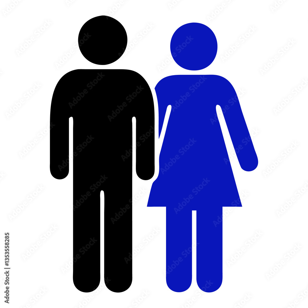 human couple silhouette vector style image human couple silhouette vector style image