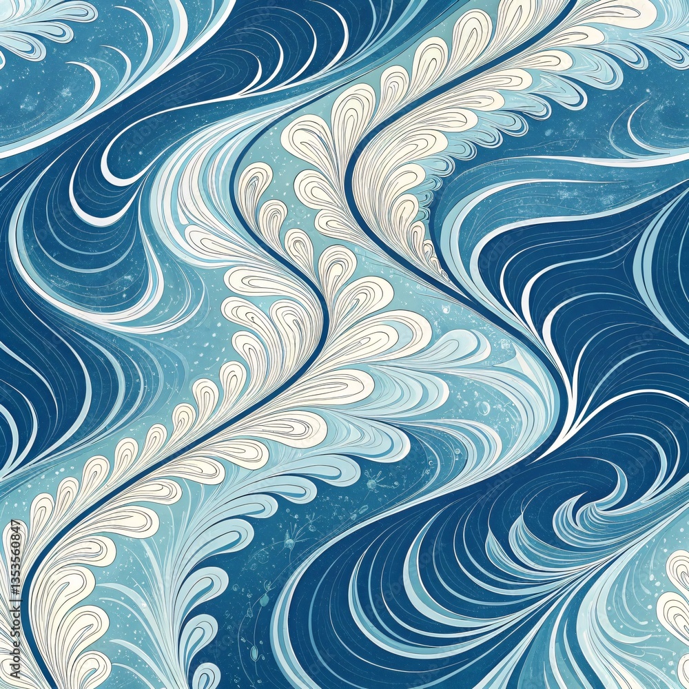 an abstract wavy blue and white pattern an abstract wavy blue and white pattern