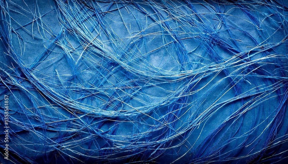 Obraz premium blue paper parchment background with fibers