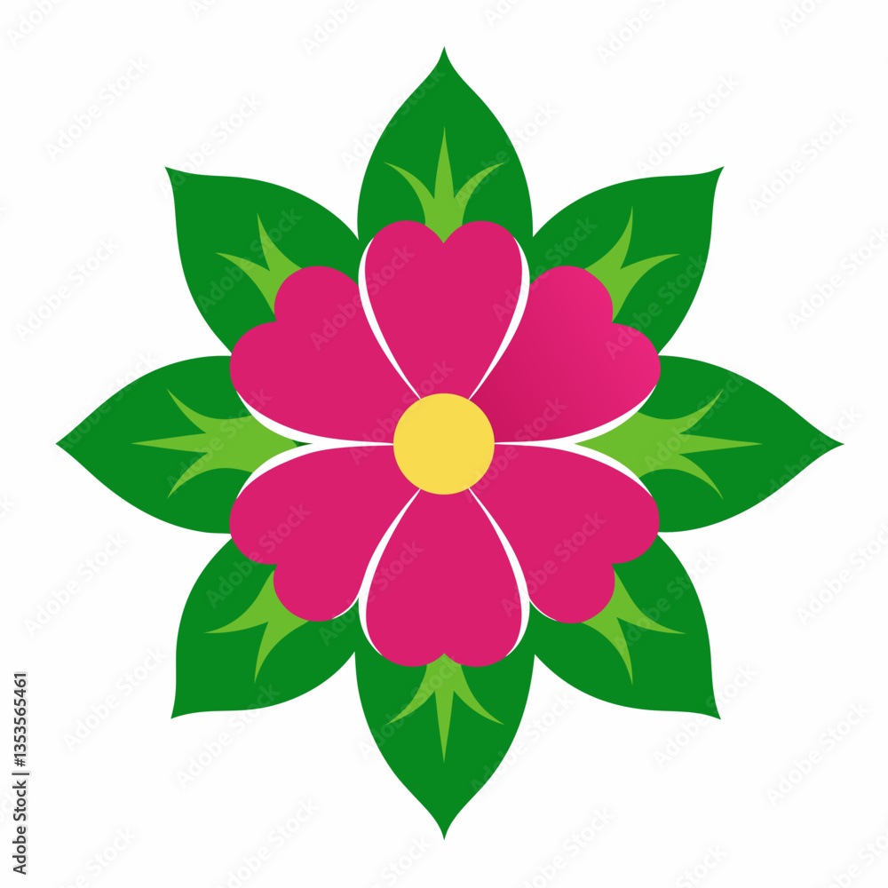 Fototapeta premium Flower pattern design vector illustration 