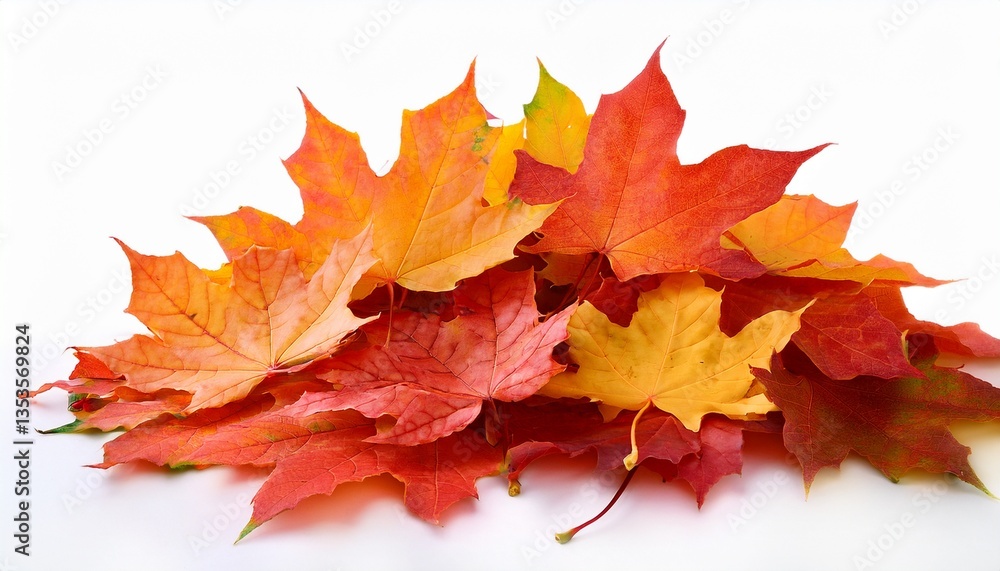 pile of autumn maple colored leaves cut out pile of autumn maple colored leaves cut out