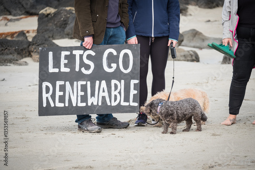 Protest sign for the enviroment