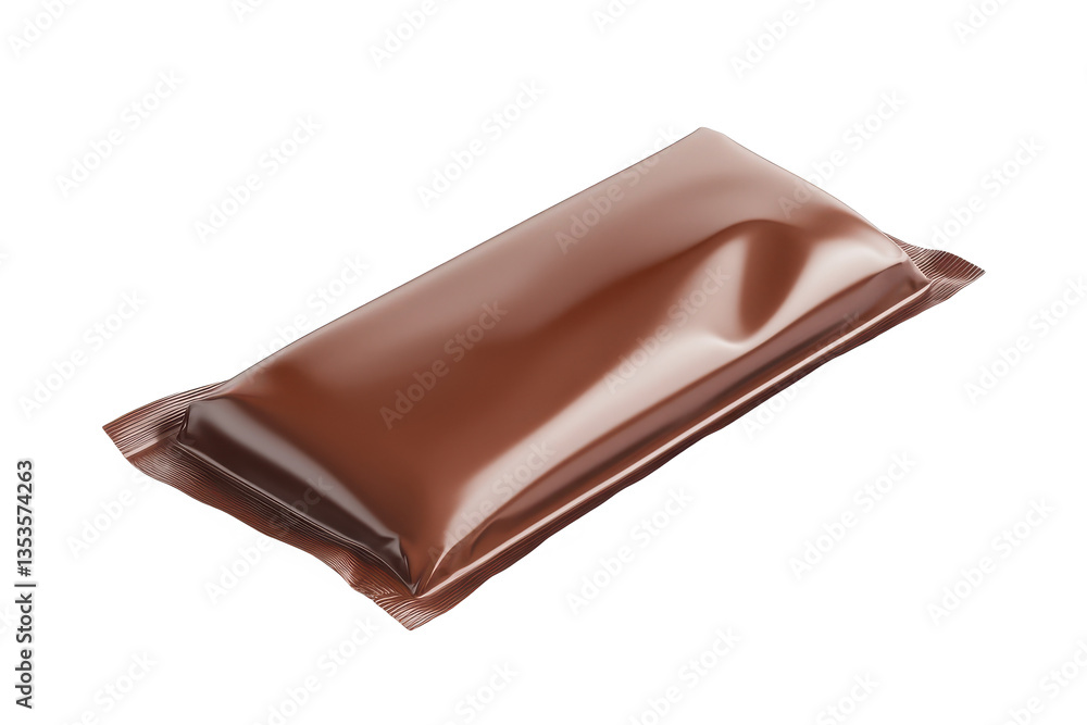 A close up of a brown rectangular sealed package on a black background in a studio shot A close up of a brown rectangular sealed package on a black background in a studio shot