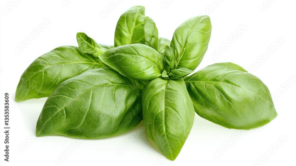 Basil isolated on white background Basil isolated on white background