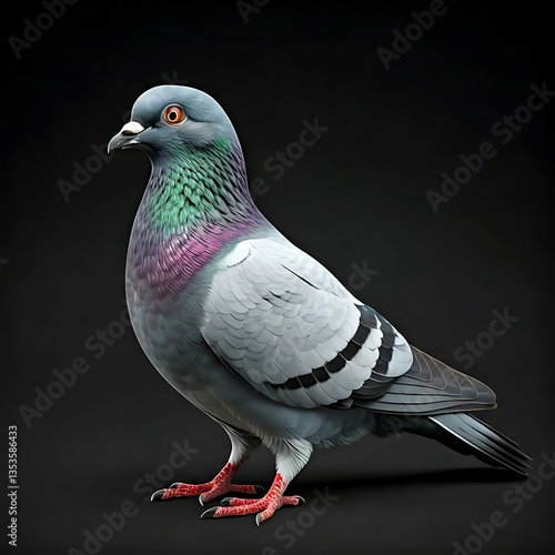 pigeon siting on the tomb real image.