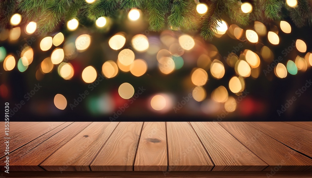 wooden table background christmas lights wooden table background christmas lights