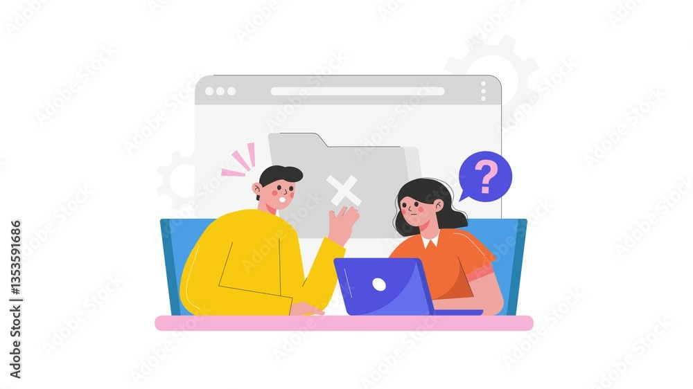 Flat 2D Motion Animation No Data Found Flat 2D Motion Animation No Data Found