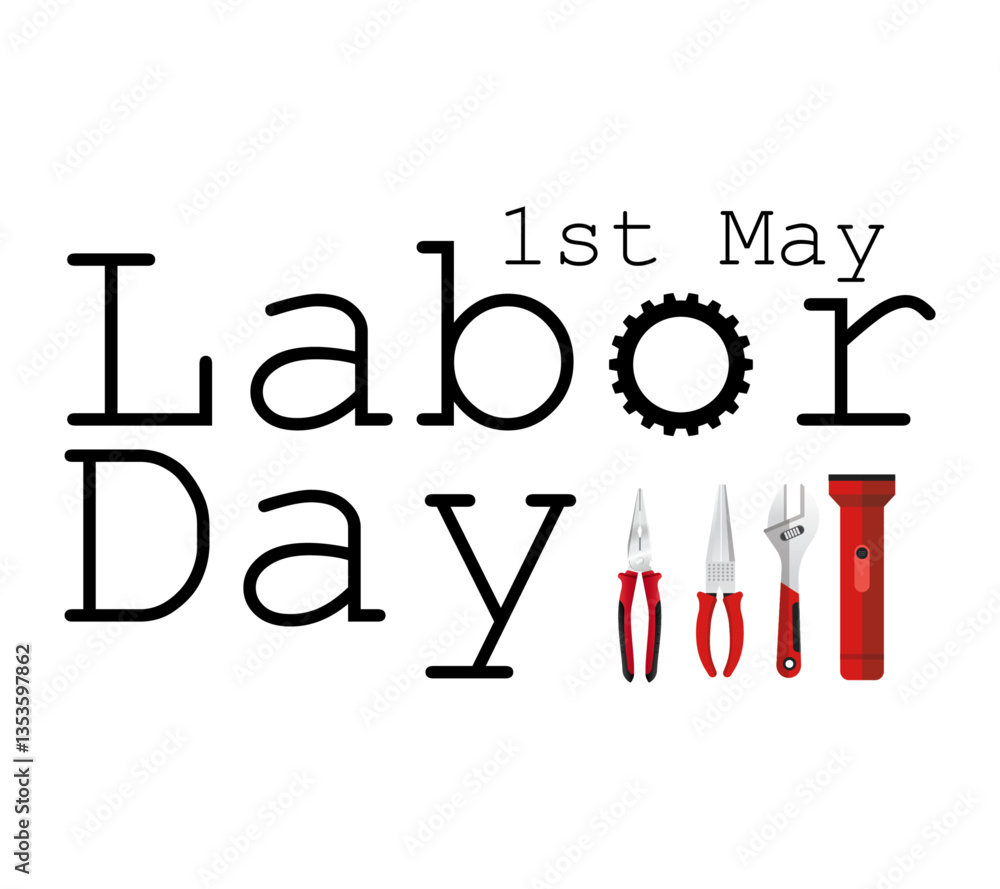 Labor Day logo Poster, banner, brochure or flyer design with stylish text 1st May Happy Labor Day on white background with attractive typography creative artwork 11 Labor Day logo Poster, banner, brochure or flyer design with stylish text 1st May Happy Labor Day on white background with attractive typography creative artwork 11