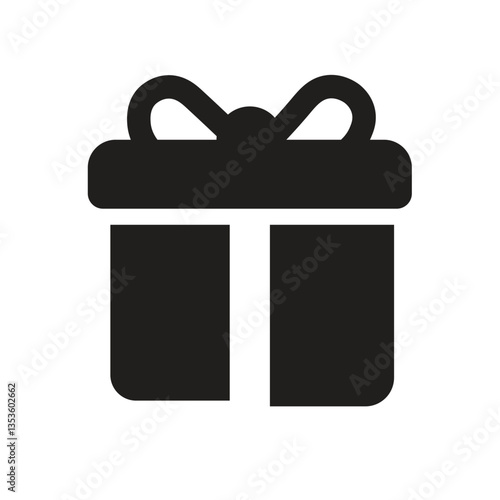 Gift filled icon illustration  Vector.