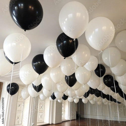 Colorful Balloon Wall Decoration – Event Party Background