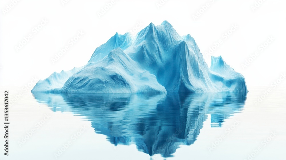 Fototapeta premium Serene Iceberg in Calm Water