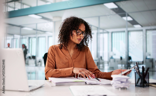 Accounting Bookkeeper Clerk Woman. Bank Advisor